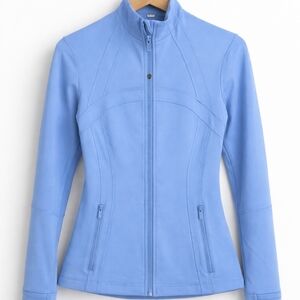 Light Blue Women's Zip-Front Jacket